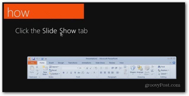 Office 2010 Getting Started PowerPoint Tip