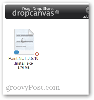 dropcanvas file upload status