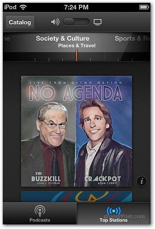 top podcasts iPod touch