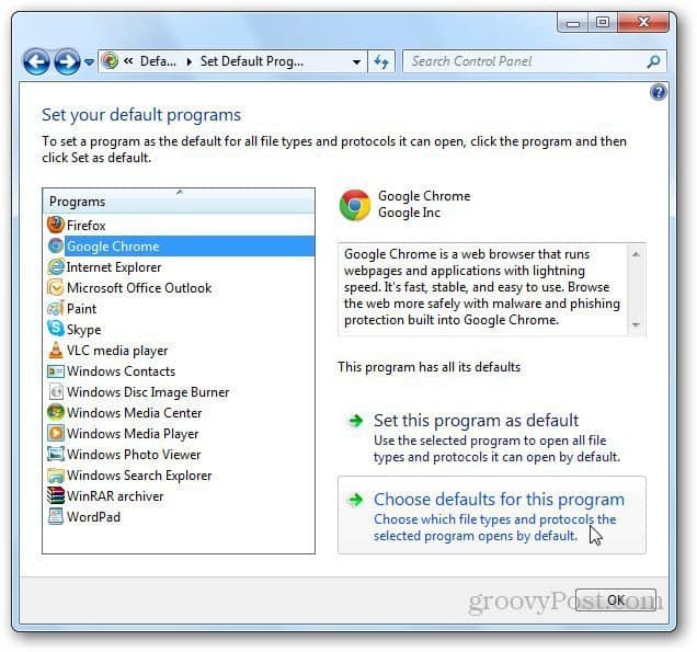 Change Default Browser 6