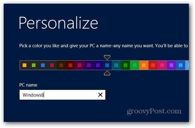 Personalize Windows 8