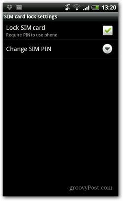 android pin code disable