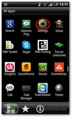 android pin code settings