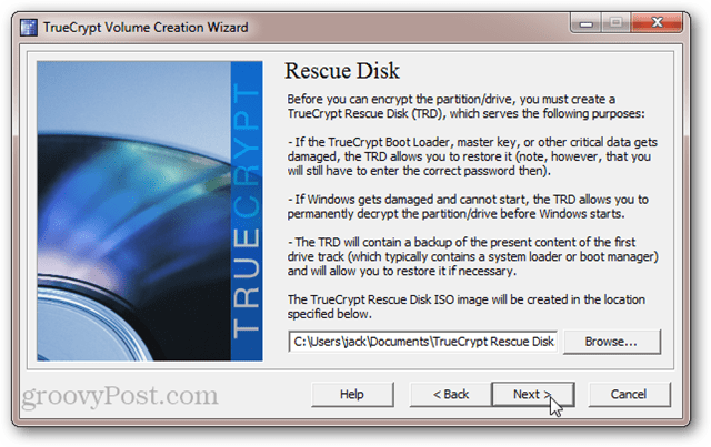TrueCrypt Rescue Disk ISO: Recovery Disc or Recovery USB