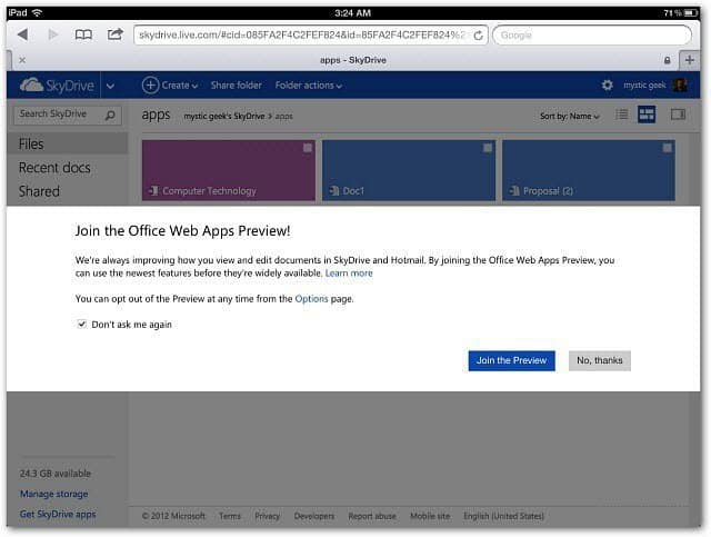 Office Web Apps Preview