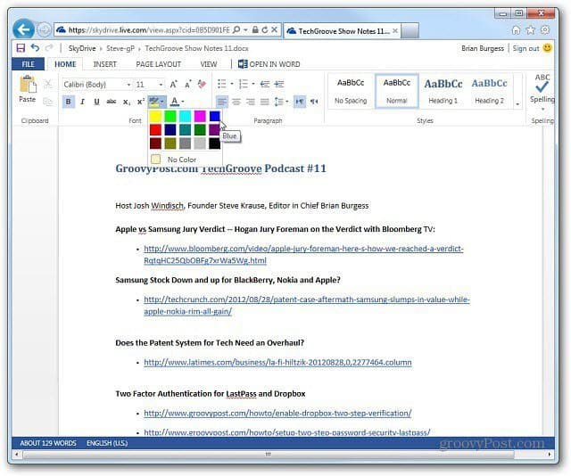 Creating Word Document Web Apps