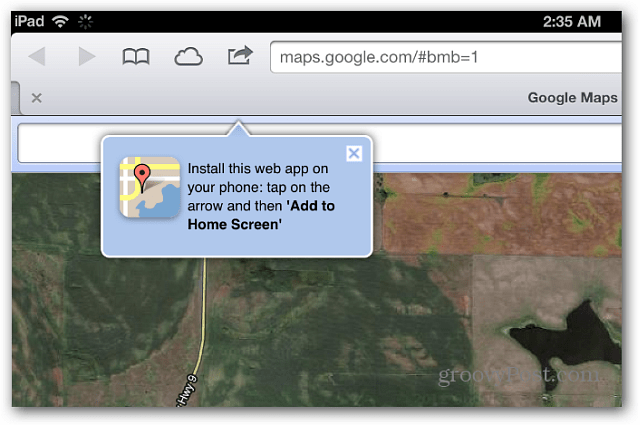 Google Maps in Safari iOS 6
