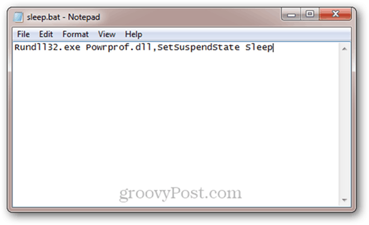 auto sleep script for windows 7