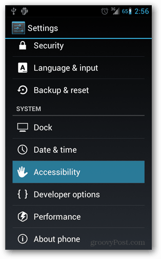 android accessibility