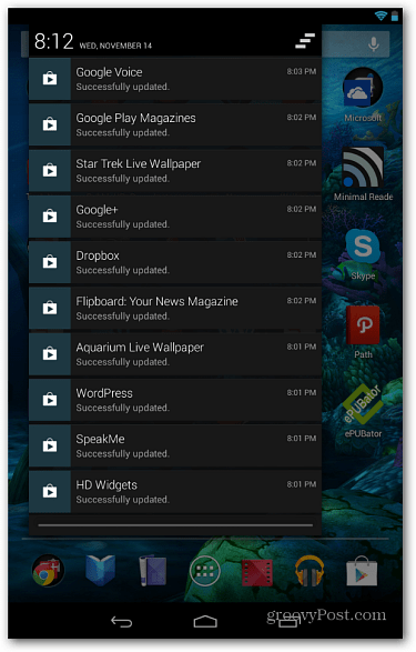 Android App Update Notifications