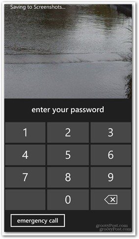Windows Phone 8 customize lock screen with password