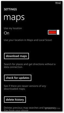 Windows Phone 8 download maps