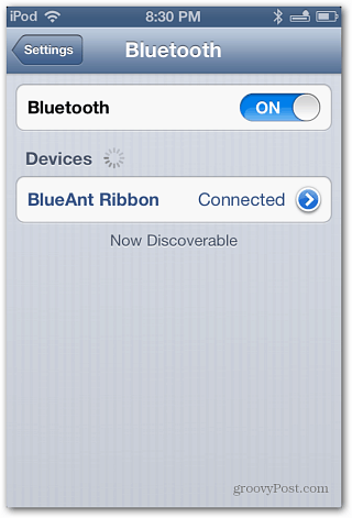 iPod Touch Bluetooth