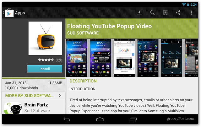 FLoating YouTube Popup Video