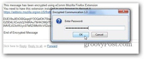 encrypted communication password decrypt
