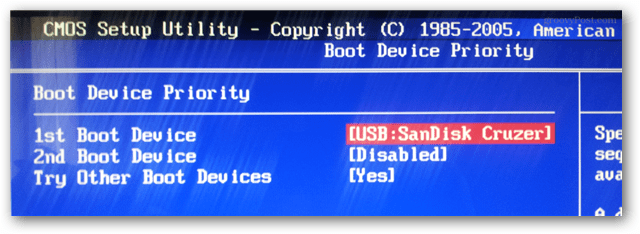1sst boot device