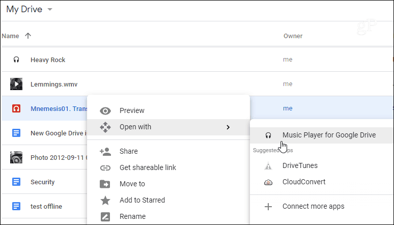 How To Play Music Files Directly From Google Drive