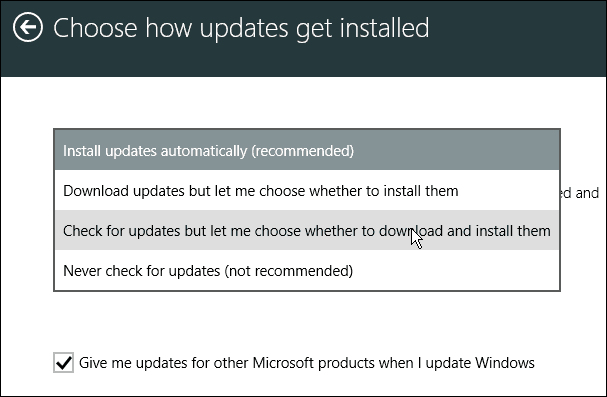 Choose How Updates Get Installed