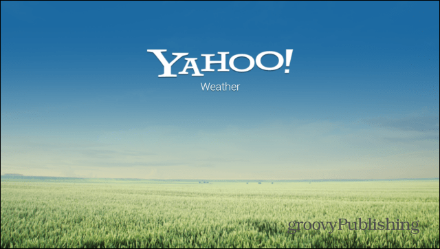 Yahoo! Weather app