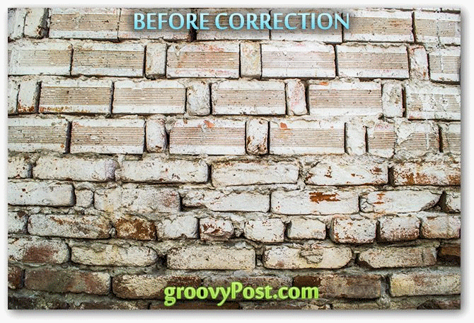 Lens Correction Before and After Lens Corrections in Lightroom and Photoshop GIF demo wall test photography 