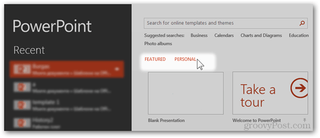 Office 2013 Template Create Make Custom Design POTX Customize Slide Slides Tutorial How To New Presentation Screen Personal Templates