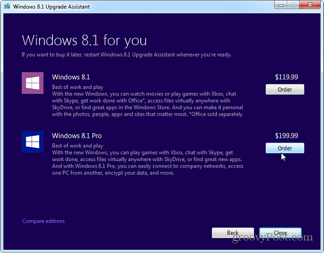 free update to windows 8