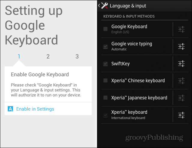 Android KitKat keyboard enable in settings