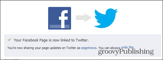 Facebook to Twitter linked