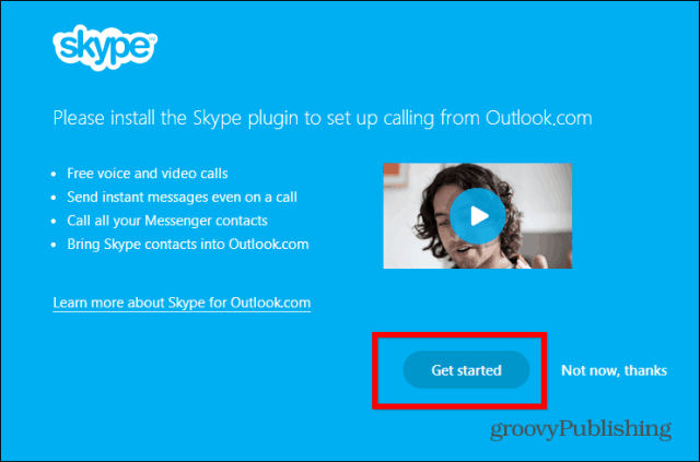 Skype HD Outlook