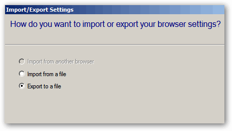 how to export