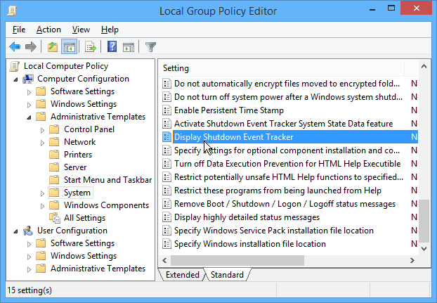 Group Policy Editor Windows