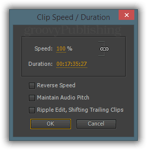 premiere pro clip speed duration dialog timelapse video hd 1080p 720p 4K video edit premiere time lapse