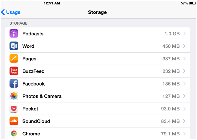 iOS 8 Storage