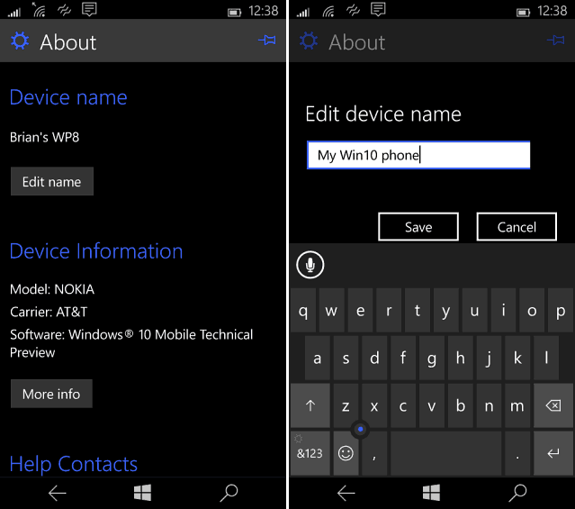 Change Windows Phone Name