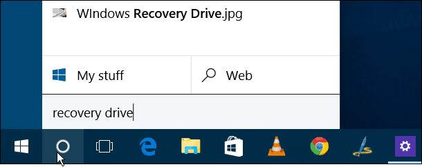 create recovery drive usb windows 10