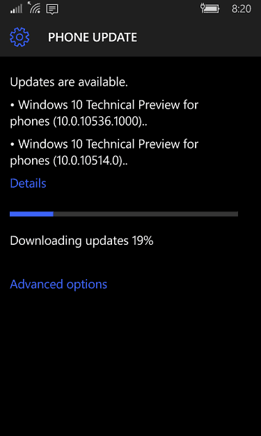Windows 10 Phone Updates