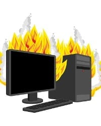 buring-computer-wrong-voltage-fire