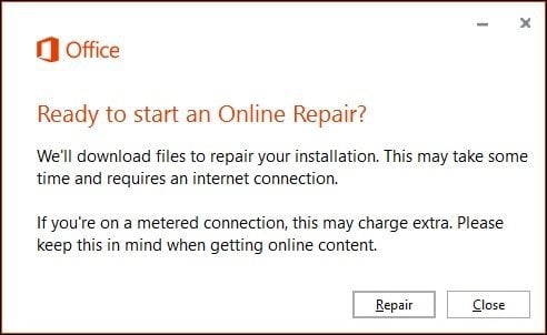 Office 365 repair 5