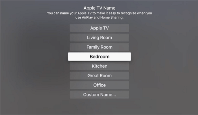 Rename Apple TV