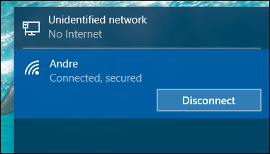 Disconnect from Wireless