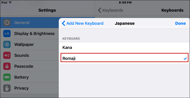 Romaji Japanese Keyboard