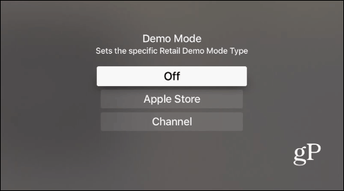 demo mode type