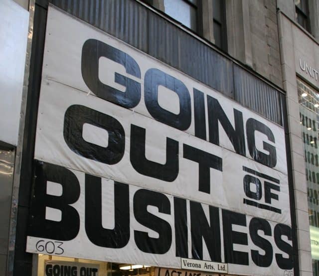 going out of business