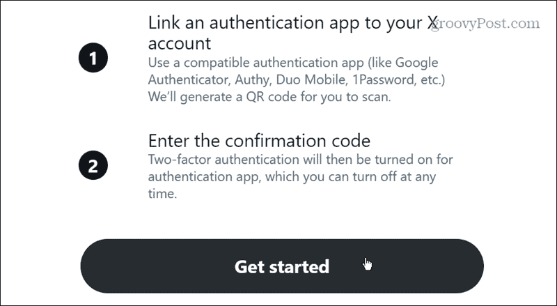 onscreen authentication method