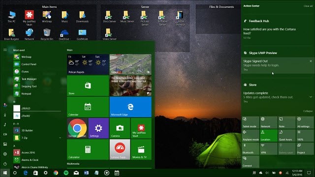 Windows 10 Dark Mode Anniversary Update