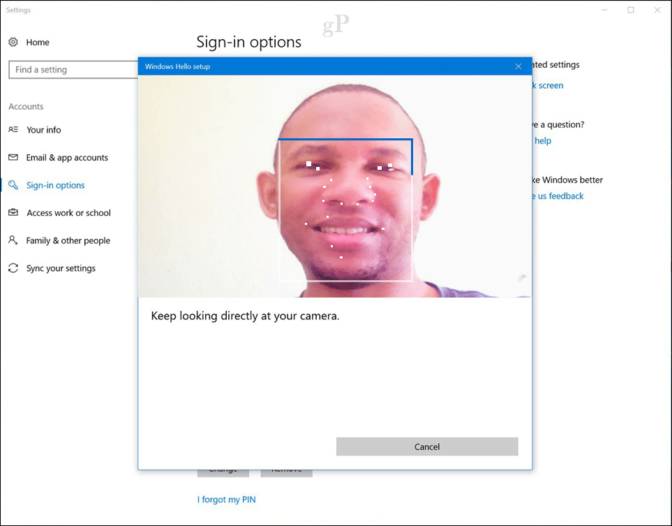 download windows hello face
