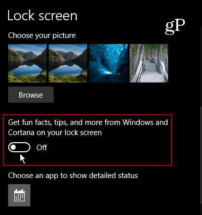 Lock Screen Settings