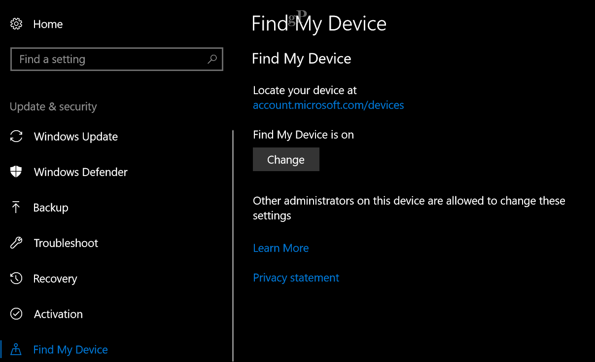 Find your device