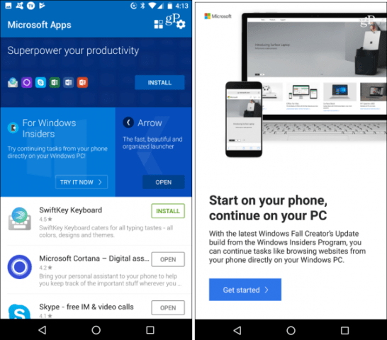 Connect Your Android Phone to Windows 10 with Continue on PC