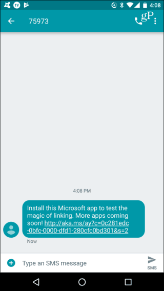 sms message android
